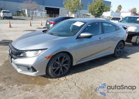 2019 Honda Civic Sport z USA, uszkodzony, nr VIN 19XFC2F80KE208352